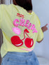 Krekls "MON CHERRY 916" - DZELTENS